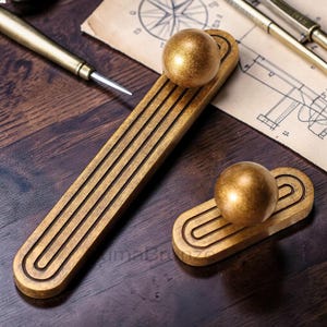 Art Deco-knopp oval bakplatta, Antikbrons skåphandtag, Industriell vintage byråhandtag