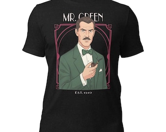 Mr Green Clue Game Unisex t-shirt