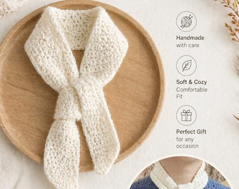 Sophie Scarf Crochet Pattern PDF |Easy Neck Scarf |Trendy Bandana Kerchief   Crochet Pattern Download |Textured Mini Neck Scarf|PDF download