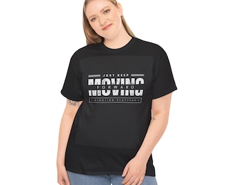 Camiseta "Sigue adelante" / Camiseta con tipografía motivacional