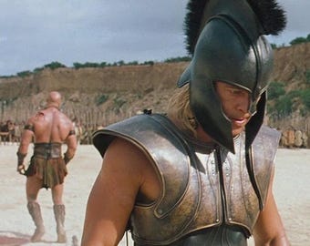 Handmade Medieval Trojan Achilles Helmet, Spartan Cosplay Costume  for christmas gift