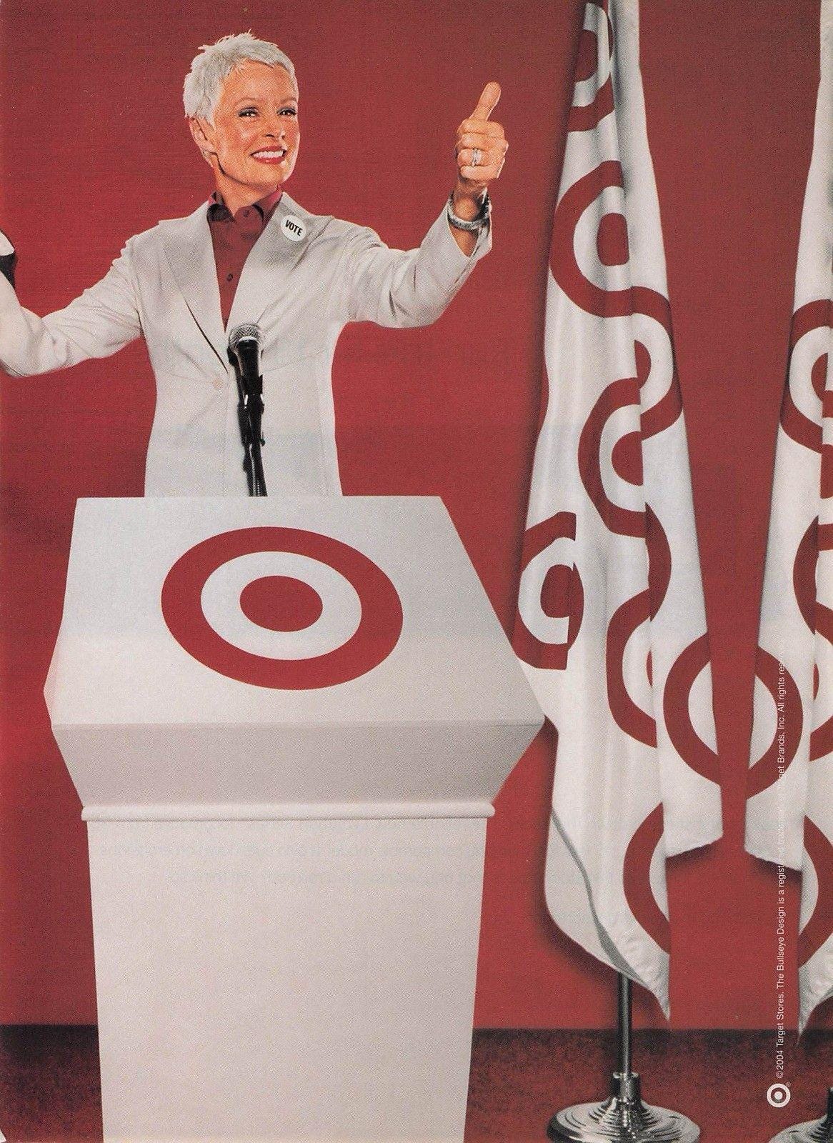 2004 Target Department Store Election Gray Hair Silver Fox Vote Dais ...