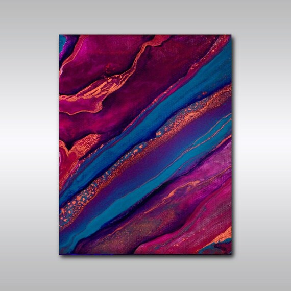 Items similar to Modern Wall Art, Purple Art Print, Abstract Giclee