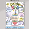 Fathers Day Printable Gift | All About My Dad Interview | Kids Fill In The Blank Worksheet | Dad Coloring Page Craft | Instant PDF product logo