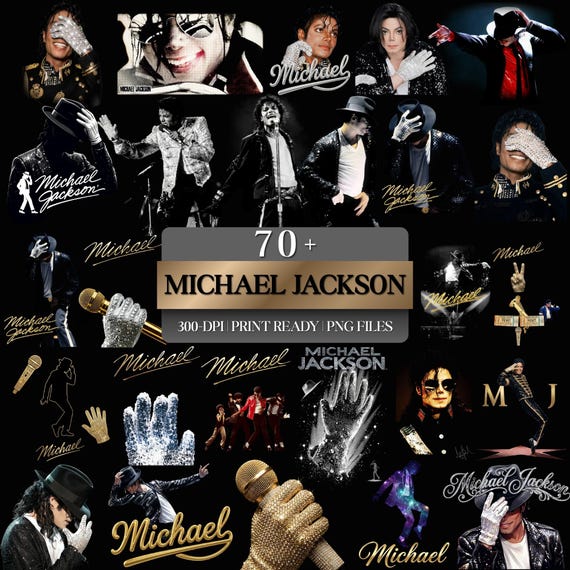 70+ King of Pop PNG Bundle, Michael Jackson Inspired Sublimation