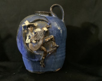 Hank Williams Folk Pottery Jug