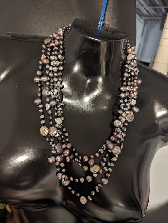 Freshwater Pearls, Five Strand Necklace
