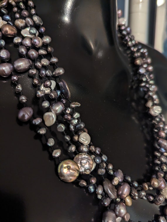 Freshwater Pearls, Five Strand Necklace - image 3