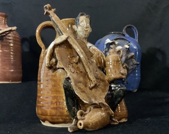 Yo Yo Ma Folk Pottery Jug