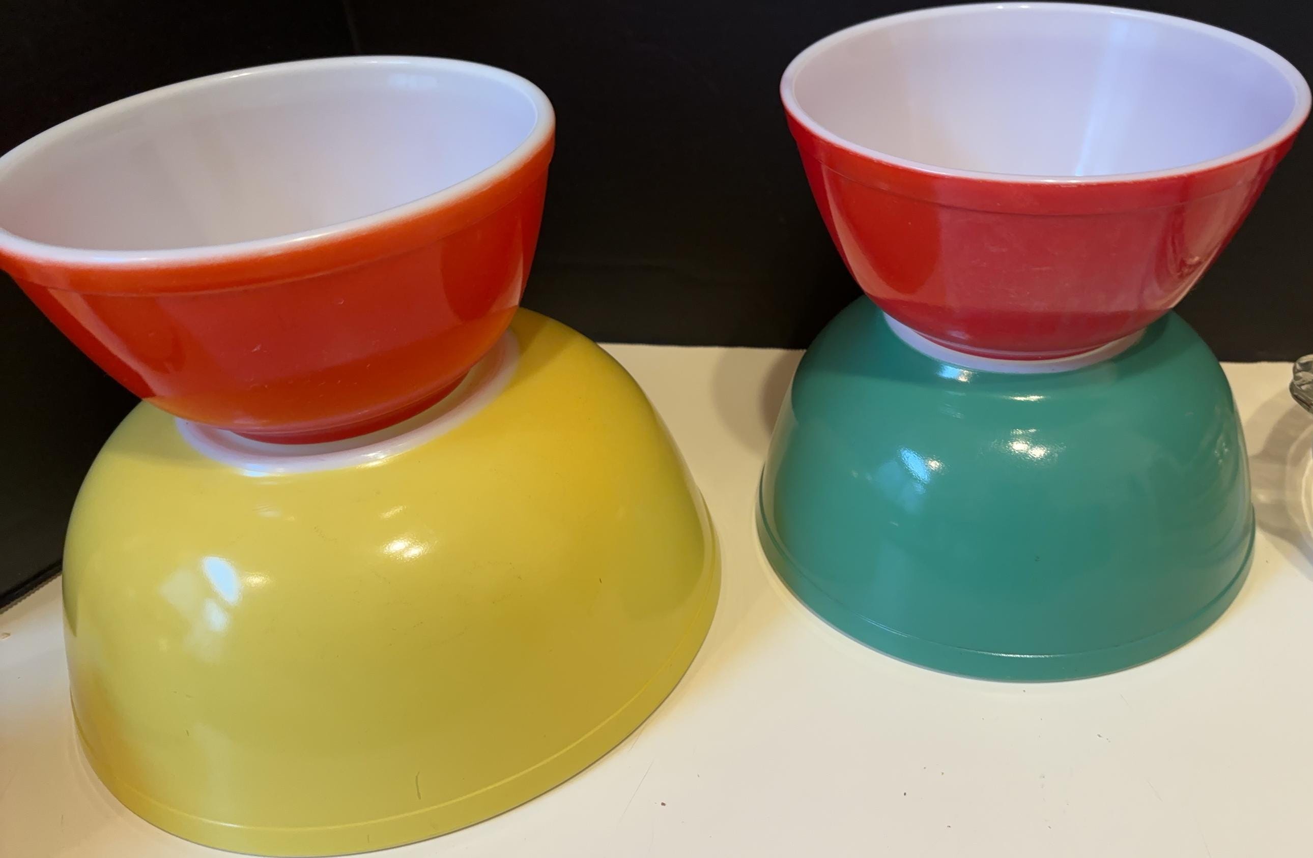 Primary Colored Pyrex Bowls - Etsy