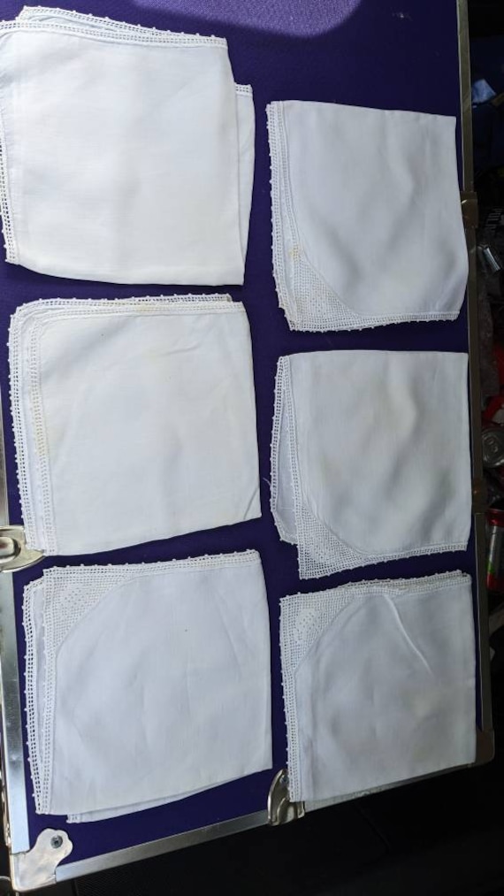 Fine Linen Handkerchiefs, set of 10