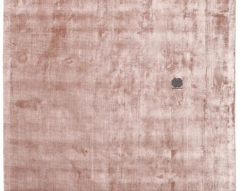 Tapis visqueux rose poudré, tapis à poils longs ultra doux, tapis moderne uni pour salon et chambre à coucher, décoration de sol en peluche de luxe