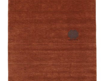Solid Handloom Wool Rug | Modern Minimalist Area Carpet | Handmade Textured Floor Rug | Living Room Decor | Custom Size Available