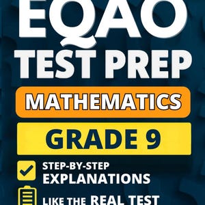 EQAO Förberedelse för matematikprovet för årskurs 9 (pocketbok): 4 övningsprov i full längd med detaljerade svarsförklaringar för att minska testanskräkta
