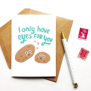 I Only Have Eyes For You Card, Romance, Love, Humor image 1