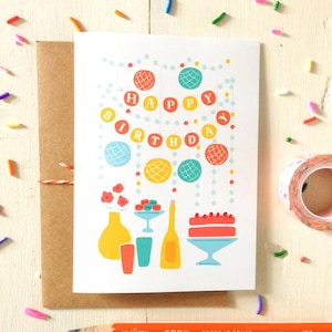 Happy Birthday Party Banner Card image 1
