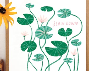 Slow Down - Lily Pads Art Print 5x7, 8x10, 11x14