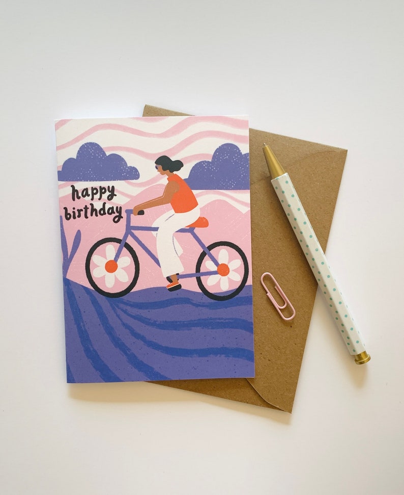 Happy Birthday Bike Ride Card image 5