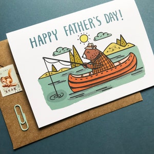 Bear Fisherman Father's Day Card image 3