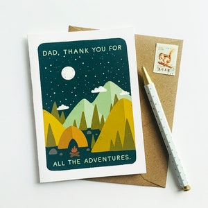 Dad, Thank You For All The Adventures Father's Day Card image 4