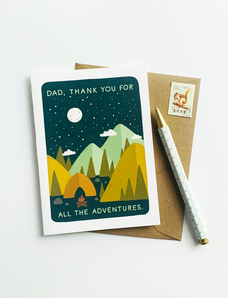 Dad, Thank You For All The Adventures Father's Day Card image 4