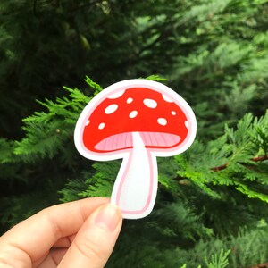 Forest Mushroom Vinyl Sticker image 6