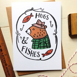 Hugs and Fishes Father's Day Card image 3