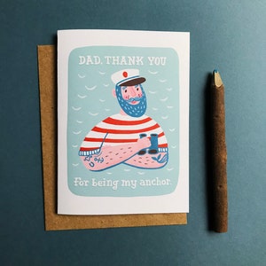 Dad, Thank You For Being My Anchor Father's Day Card image 3