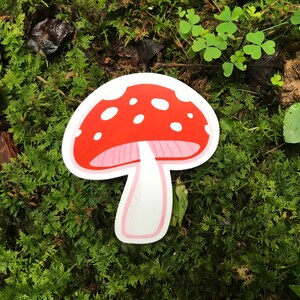 Forest Mushroom Vinyl Sticker image 2