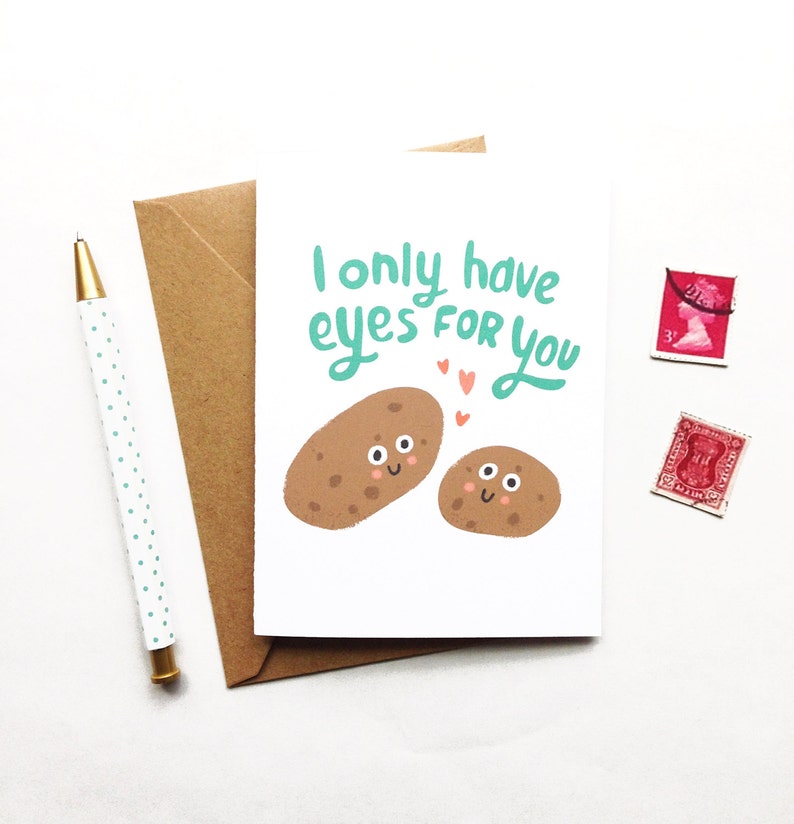 I Only Have Eyes For You Card, Romance, Love, Humor image 3