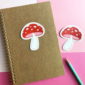 Forest Mushroom Vinyl Sticker image 5