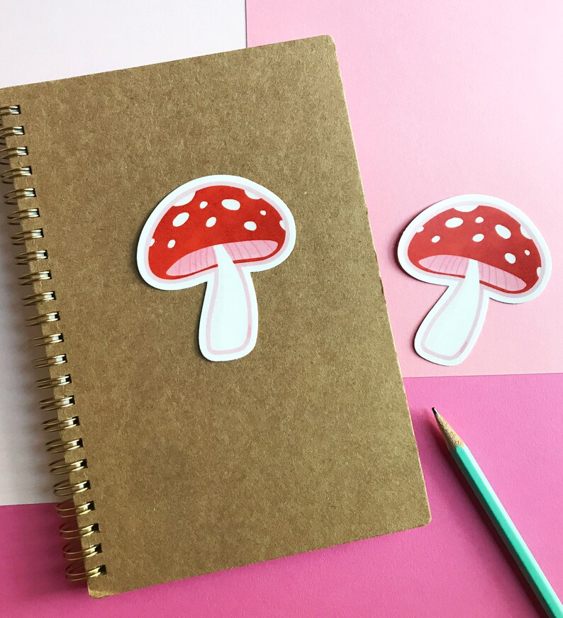 Forest Mushroom Vinyl Sticker image 5