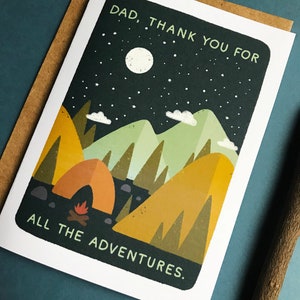 Dad, Thank You For All The Adventures Father's Day Card image 5