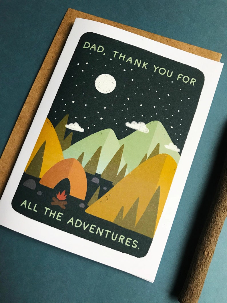 Dad, Thank You For All The Adventures Father's Day Card image 5