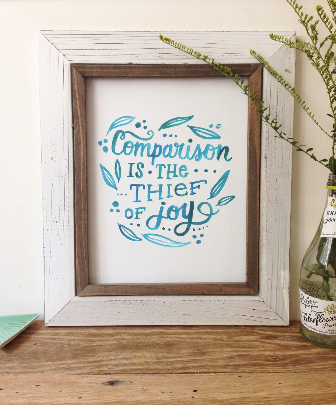 Comparison is the Thief of Joy Art Print 5x7 8x10 11x14 Etsy
