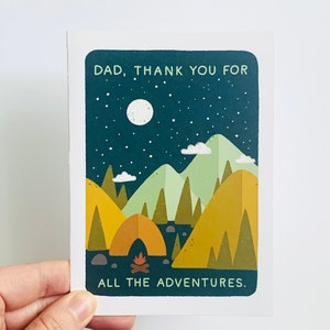 Dad, Thank You For All The Adventures Father's Day Card image 3