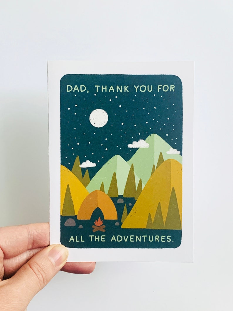 Dad, Thank You For All The Adventures Father's Day Card image 3