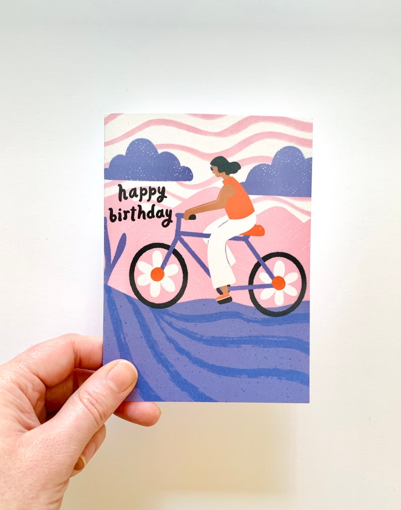 Happy Birthday Bike Ride Card image 2