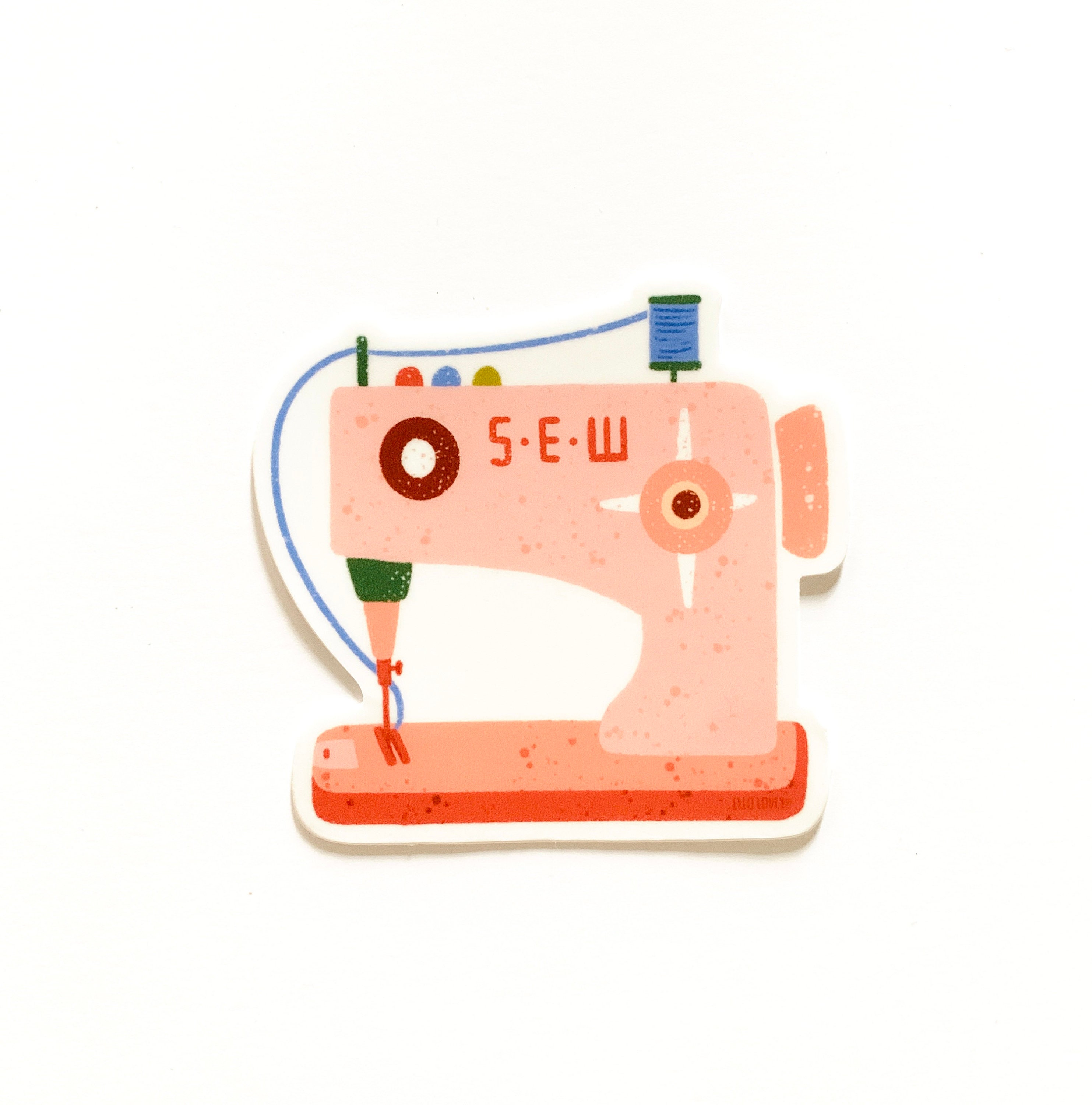 Sewing Machine- Vinyl Sticker - Etsy