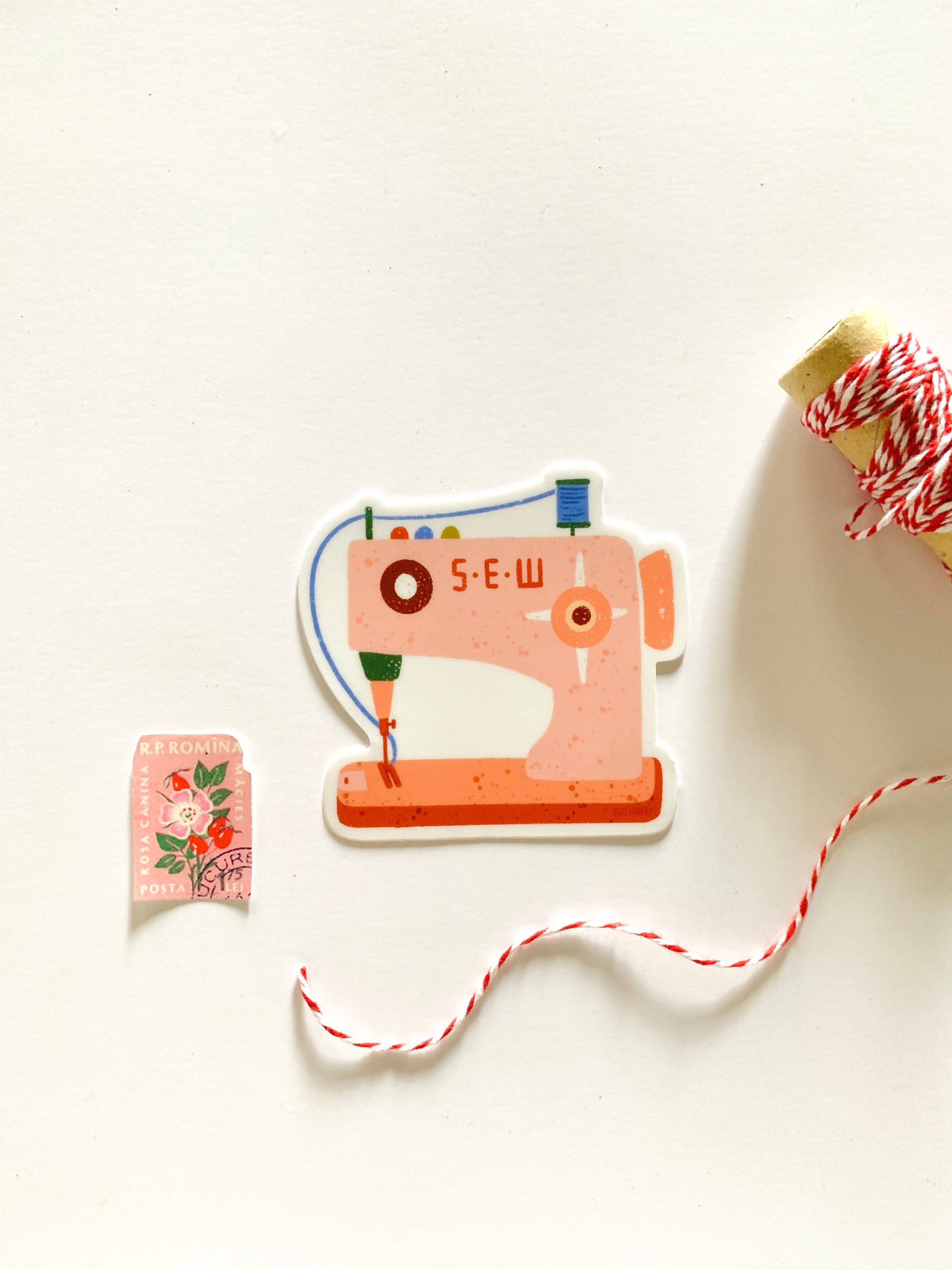 Sewing Machine- Vinyl Sticker - Etsy
