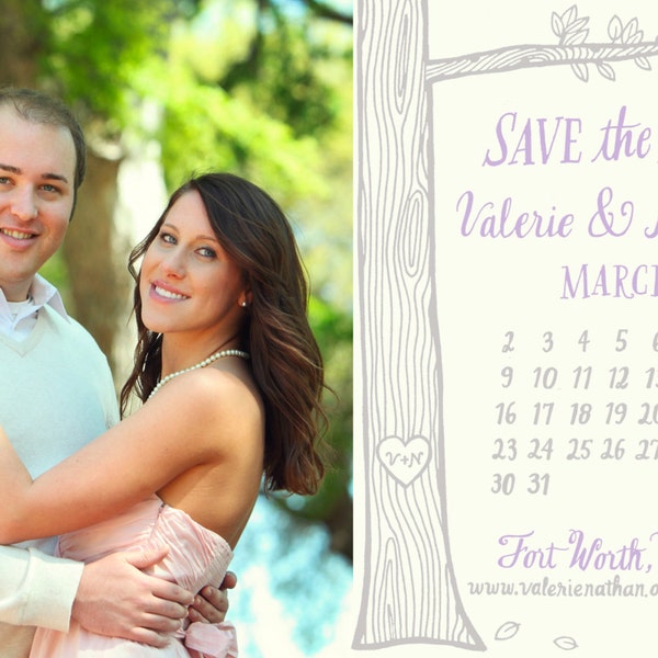 Custom Listing for Valerie L- Save the Dates