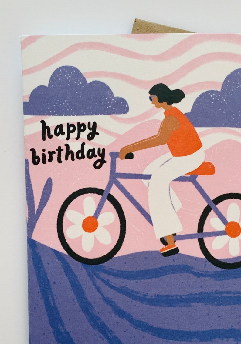 Happy Birthday Bike Ride Card image 3