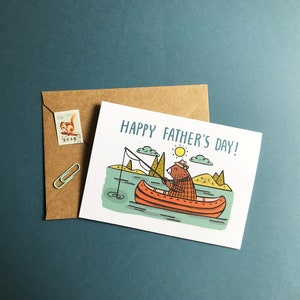 Bear Fisherman Father's Day Card image 2