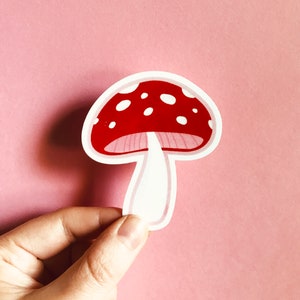 Forest Mushroom Vinyl Sticker image 4