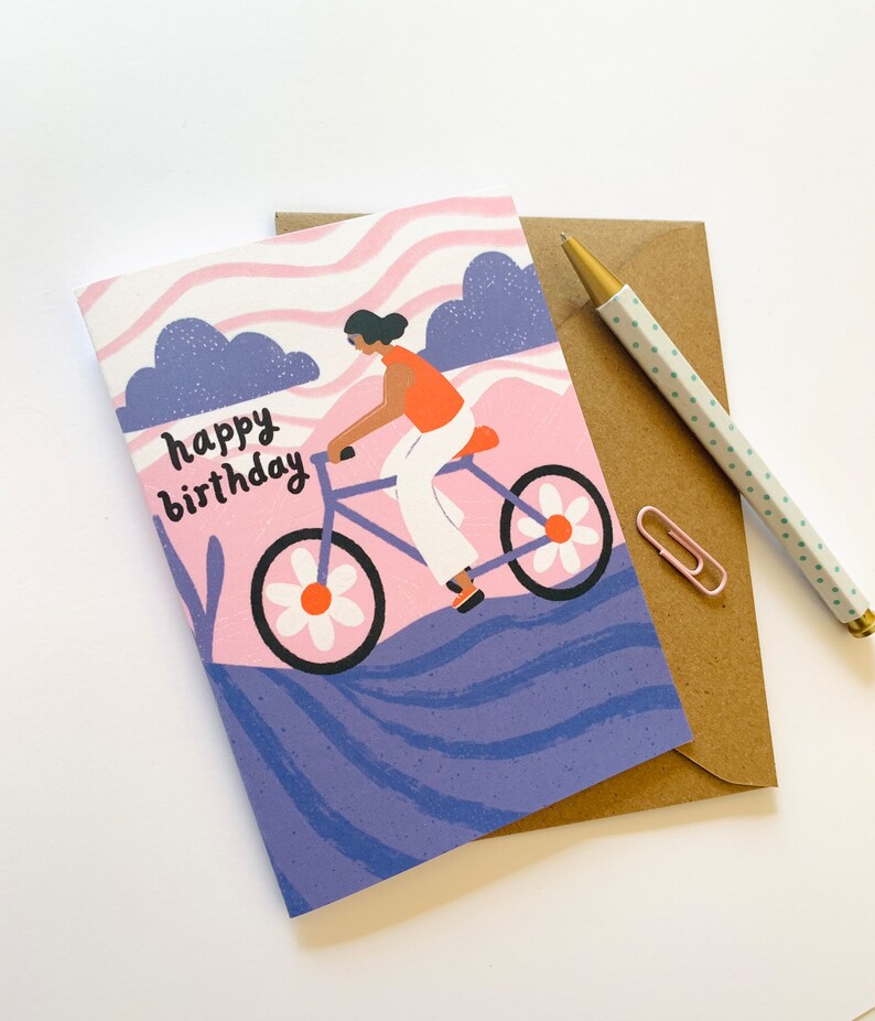 Happy Birthday Bike Ride Card image 7