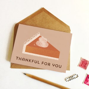 Thankful For You Card Pumpkin Pie image 2
