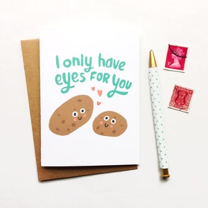 I Only Have Eyes For You Card, Romance, Love, Humor image 2