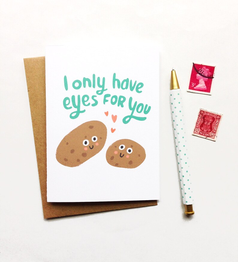 I Only Have Eyes For You Card, Romance, Love, Humor image 2