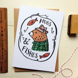 Hugs and Fishes Father's Day Card image 2