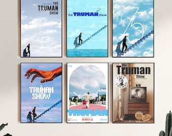 The Truman Show (1998), filmposter, canvasprint, kunst aan de muur, kamerdecoratie, canvas schilderij ingelijst